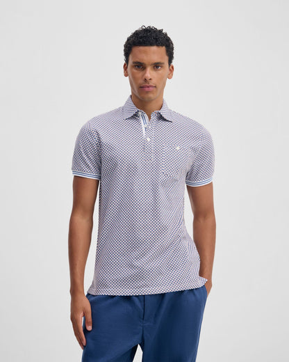 Milo Print Jersey Polo With Pocket