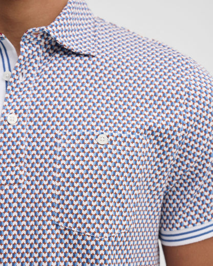 Milo Print Jersey Polo With Pocket