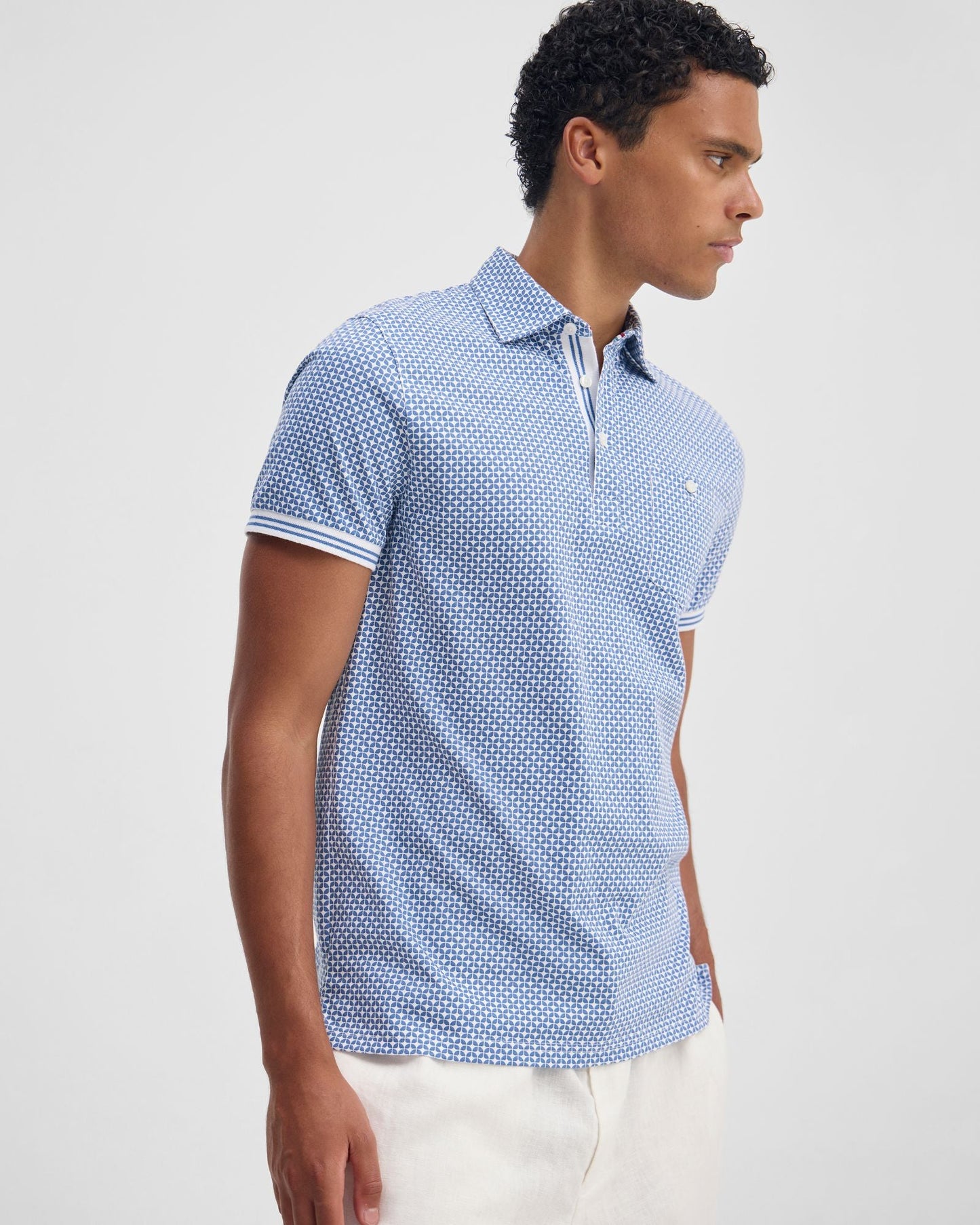 Milo Print Jersey Polo With Pocket