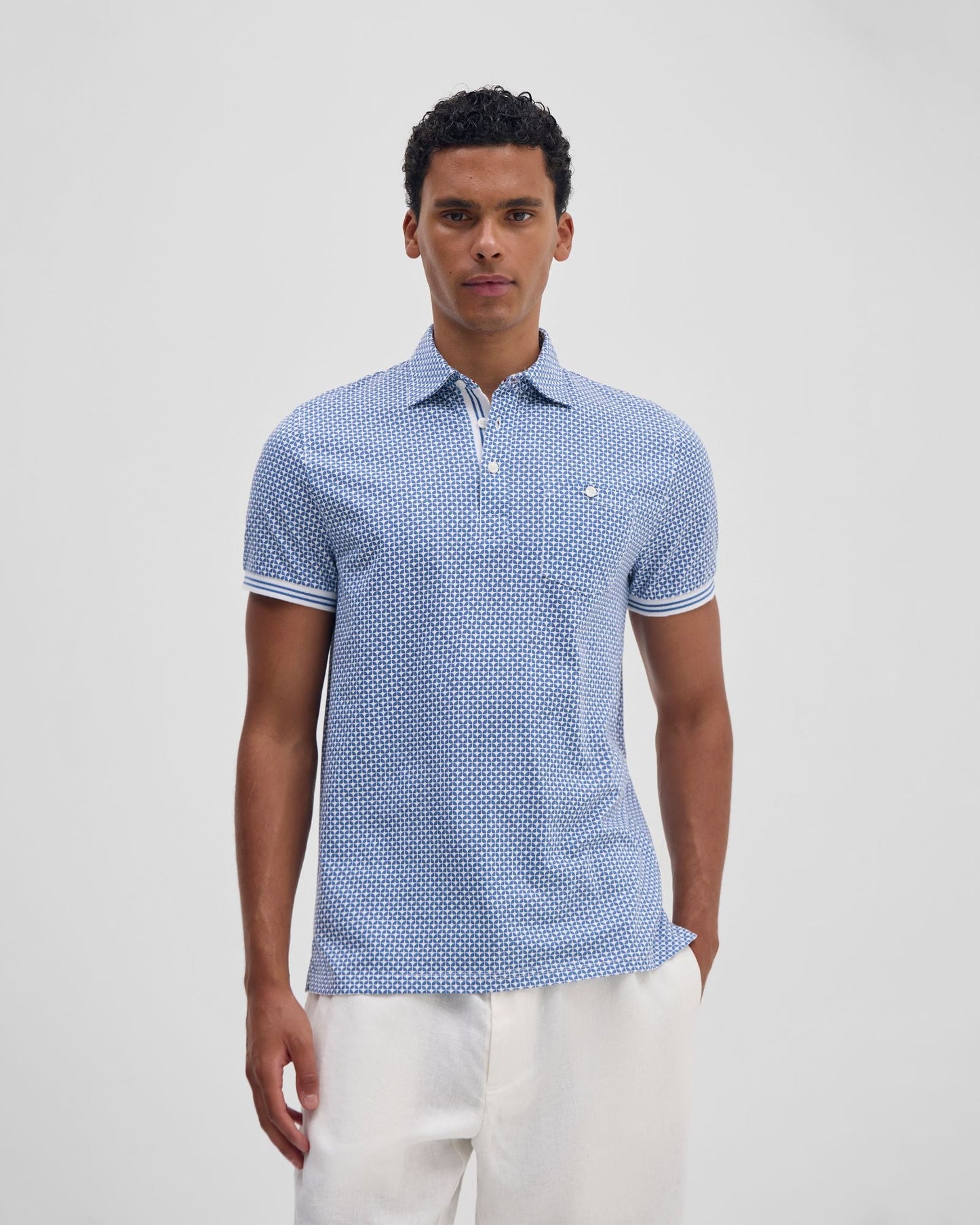 Milo Print Jersey Polo With Pocket