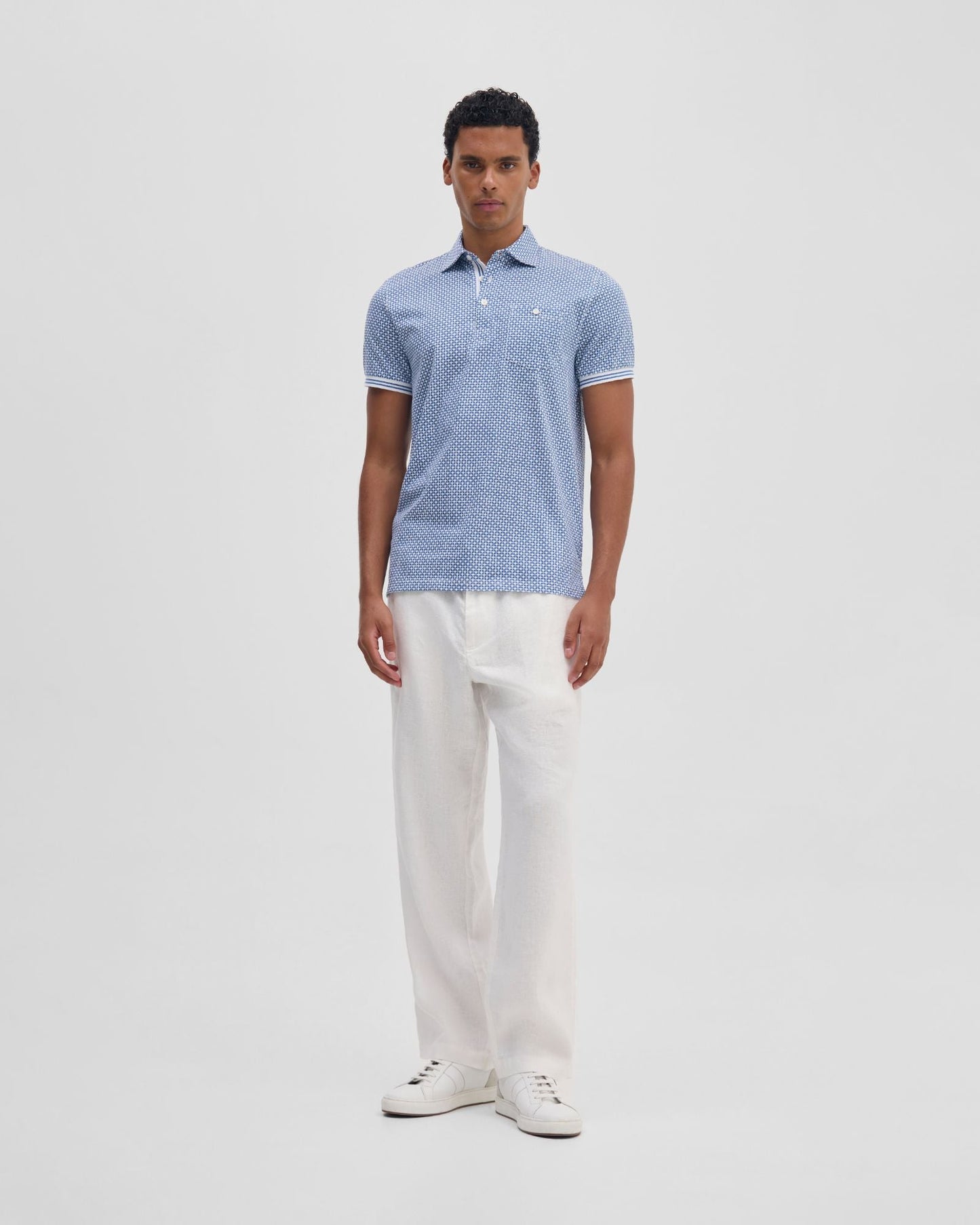 Milo Print Jersey Polo With Pocket