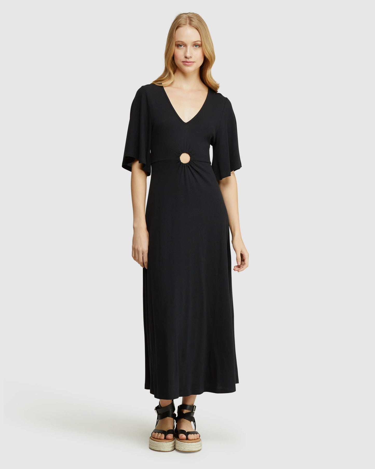 Florence Keyhole Knit Maxi Dress