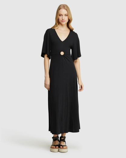 Florence Keyhole Knit Maxi Dress