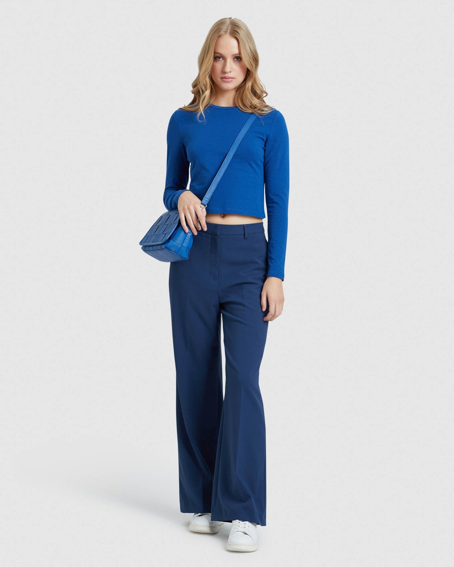 Claudie Crop Long Sleeve T-Shirt