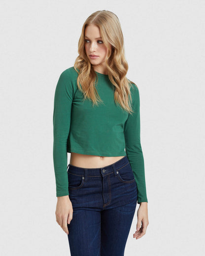 Claudie Crop Long Sleeve T-Shirt