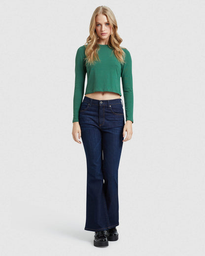 Claudie Crop Long Sleeve T-Shirt
