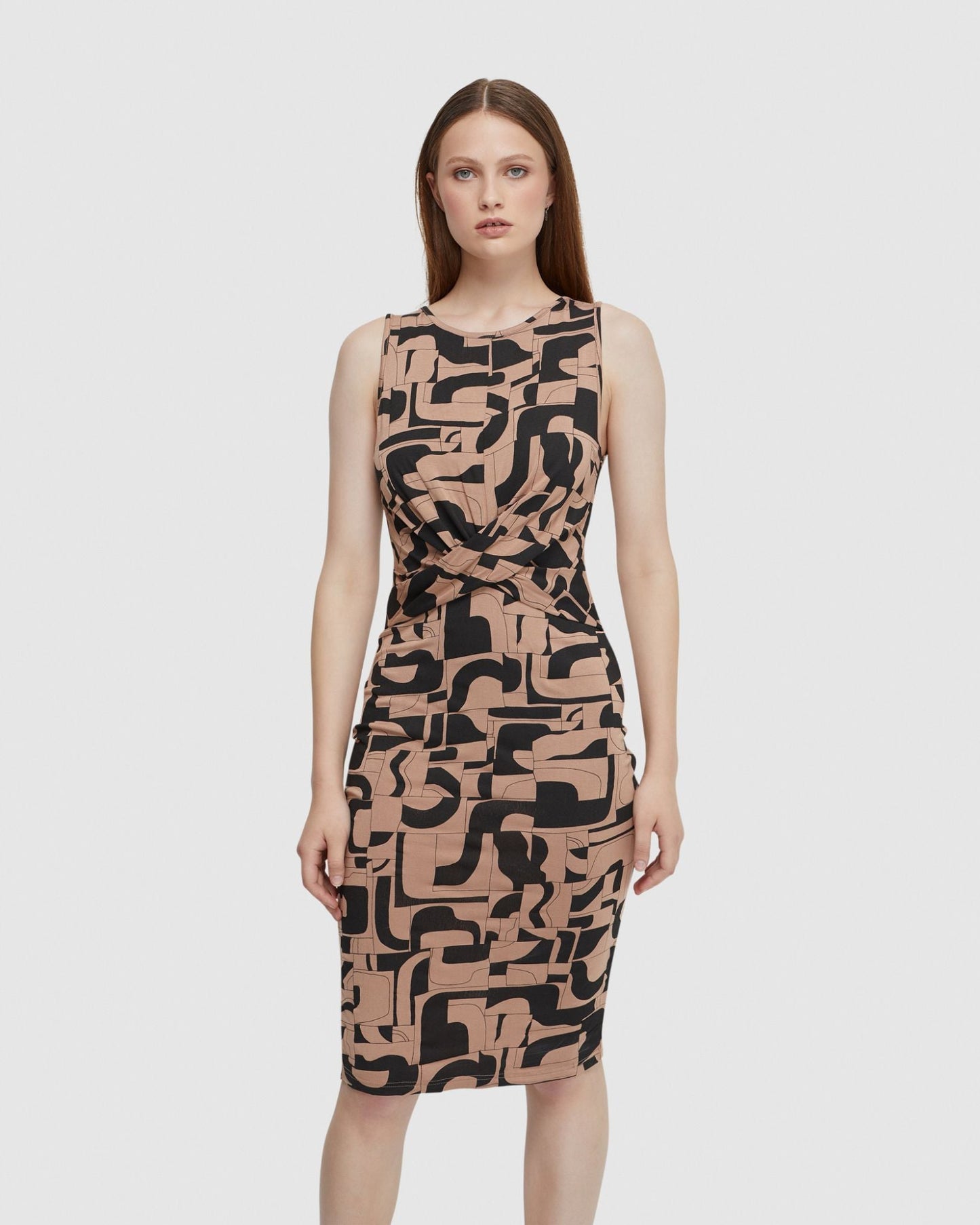 Holly Sleeveless Printed Dress