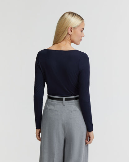 Cassie Square Neck Long Sleeve T-Shirt