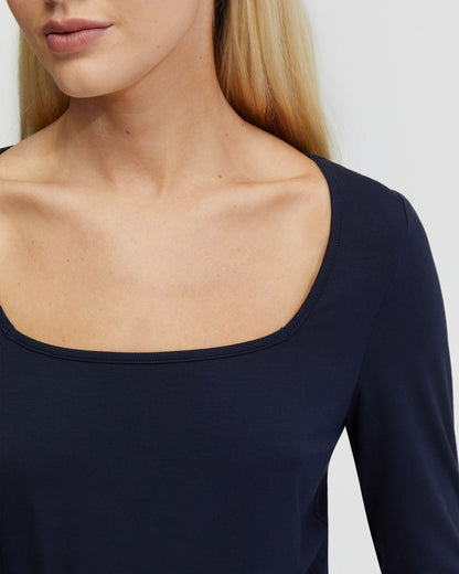 Cassie Square Neck Long Sleeve T-Shirt