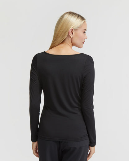 Cassie Square Neck Long Sleeve T-Shirt