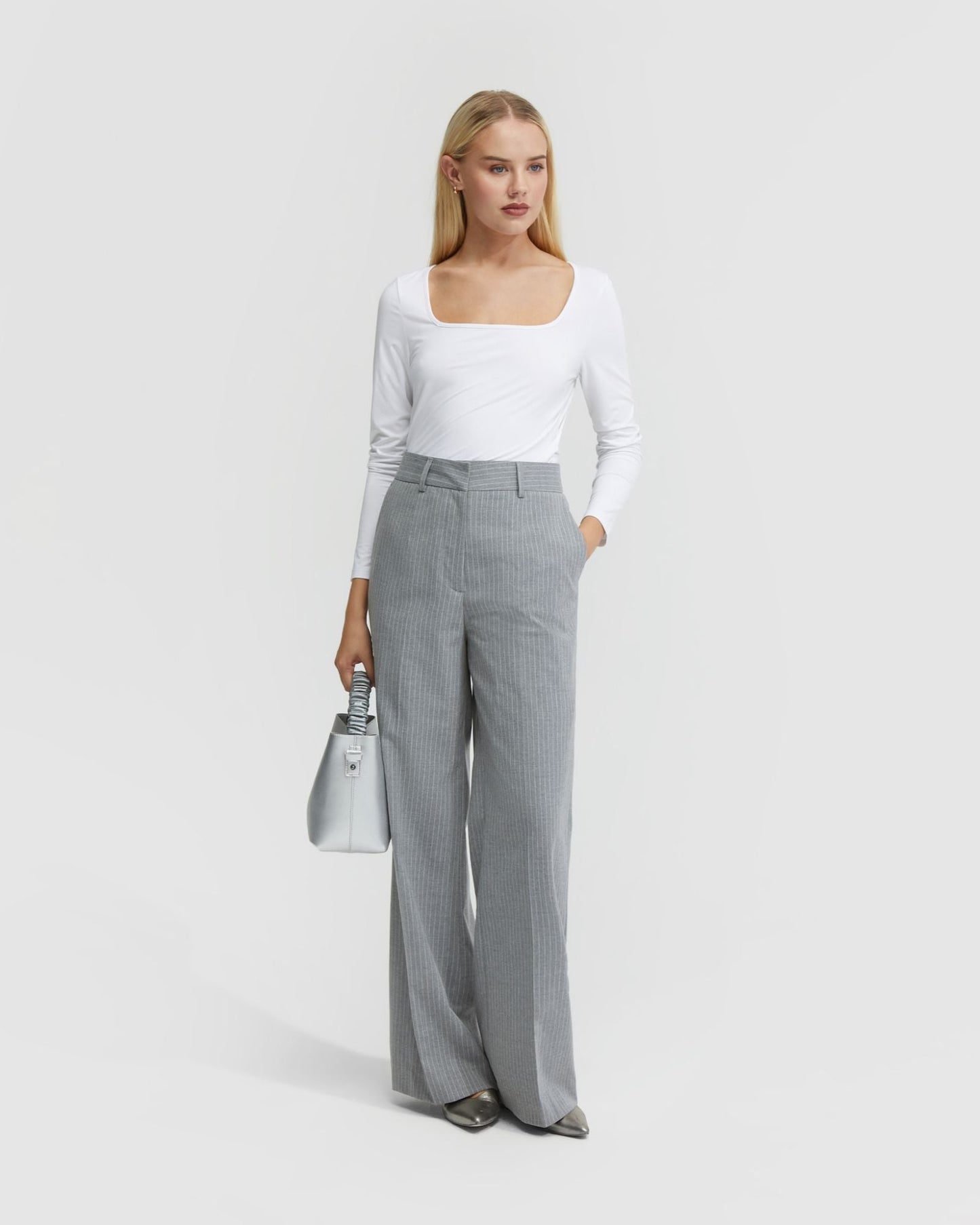 Cassie Square Neck Long Sleeve T-Shirt