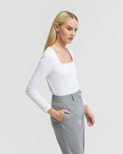 Cassie Square Neck Long Sleeve T-Shirt