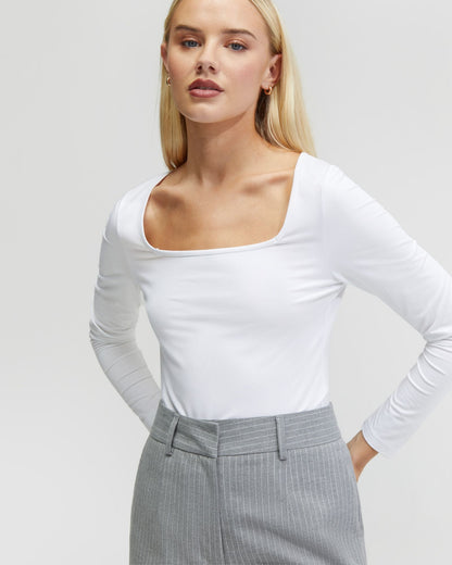 Cassie Square Neck Long Sleeve T-Shirt