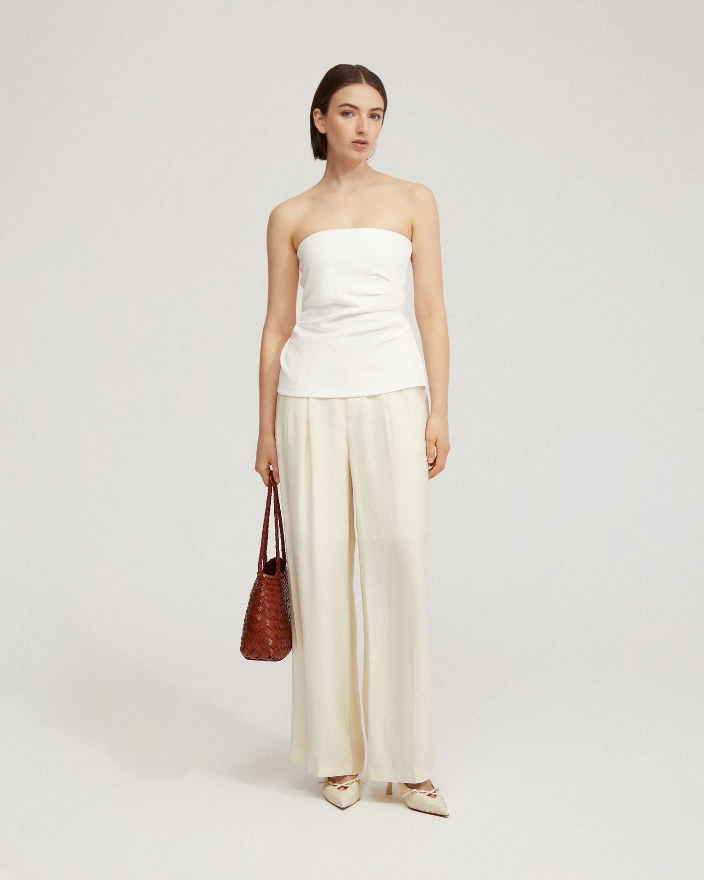 Clara Strapless Ponti Top