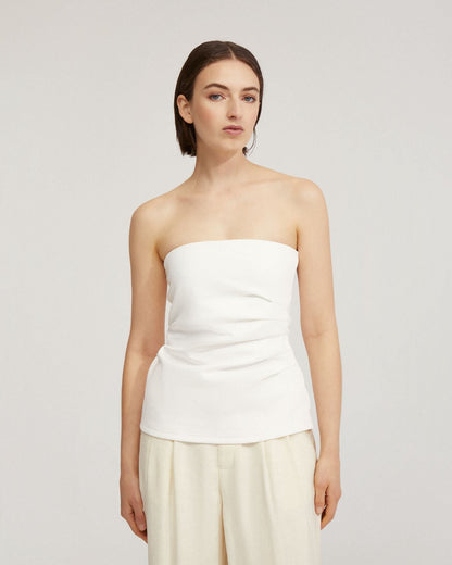 Clara Strapless Ponti Top