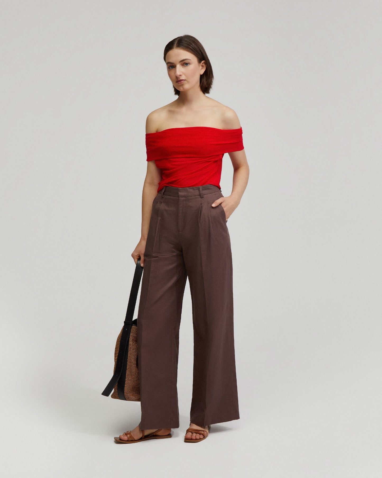 Nia Mesh Off-Shoulder Top