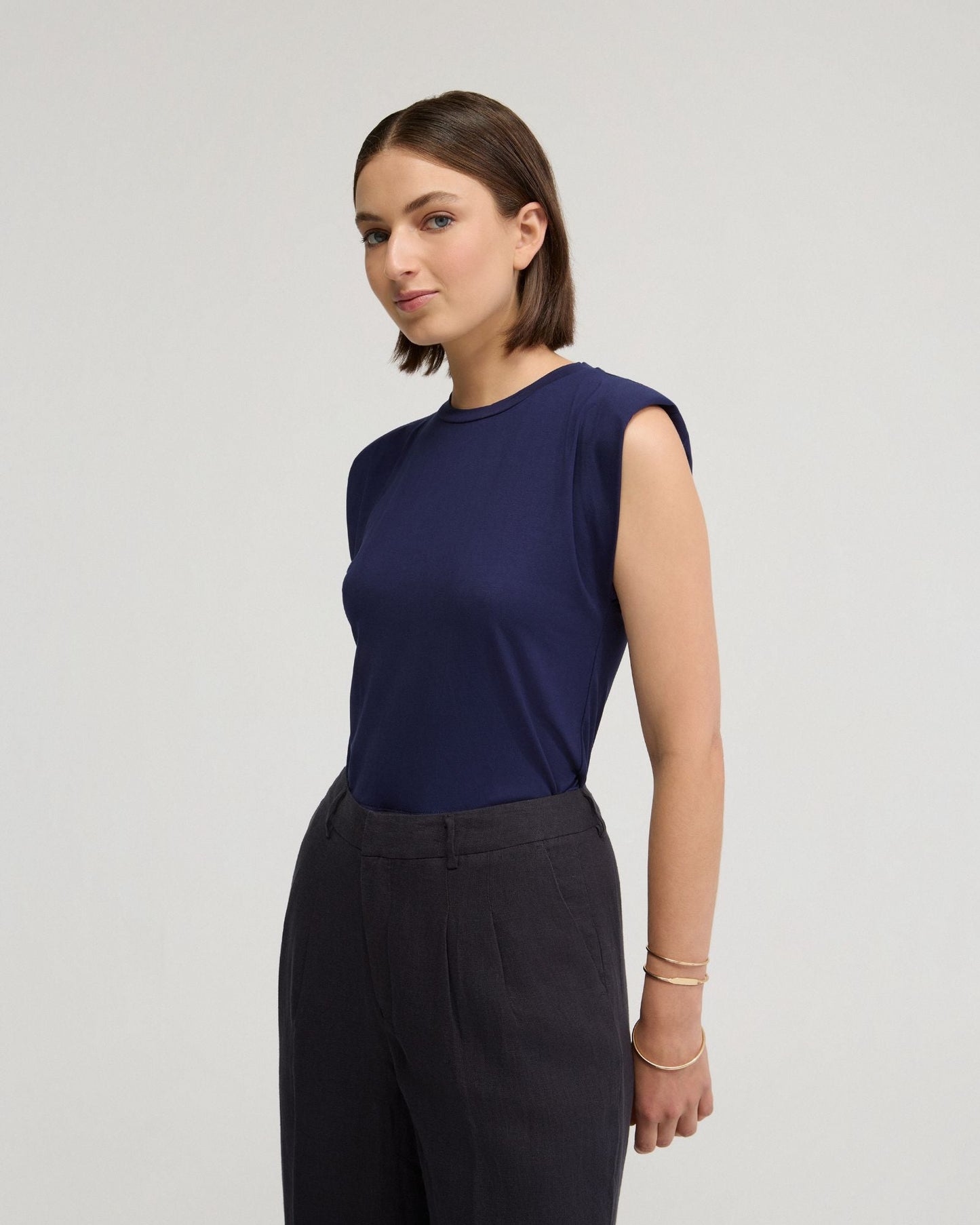 Sabrina Crop Jersey Top