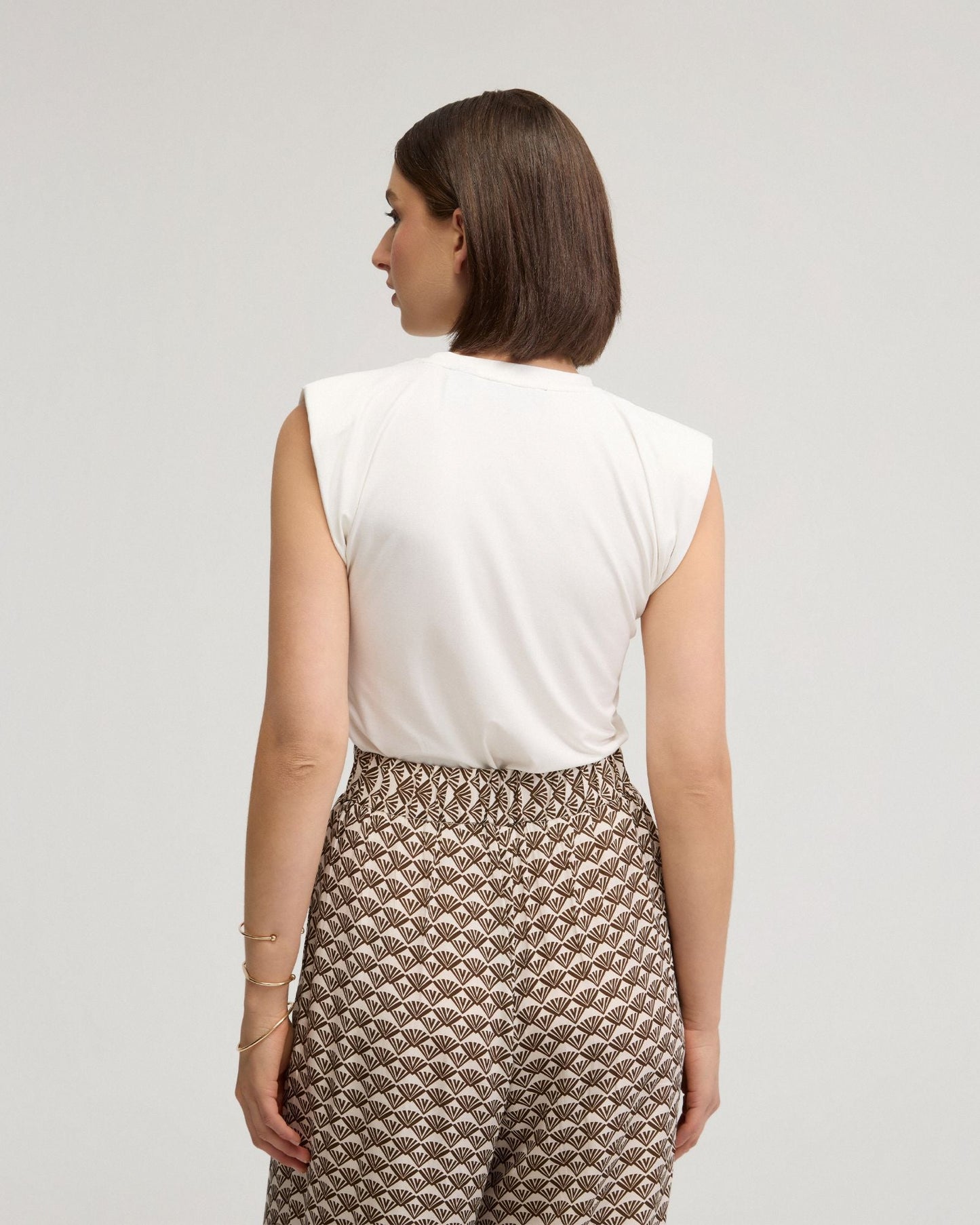 Sabrina Crop Jersey Top