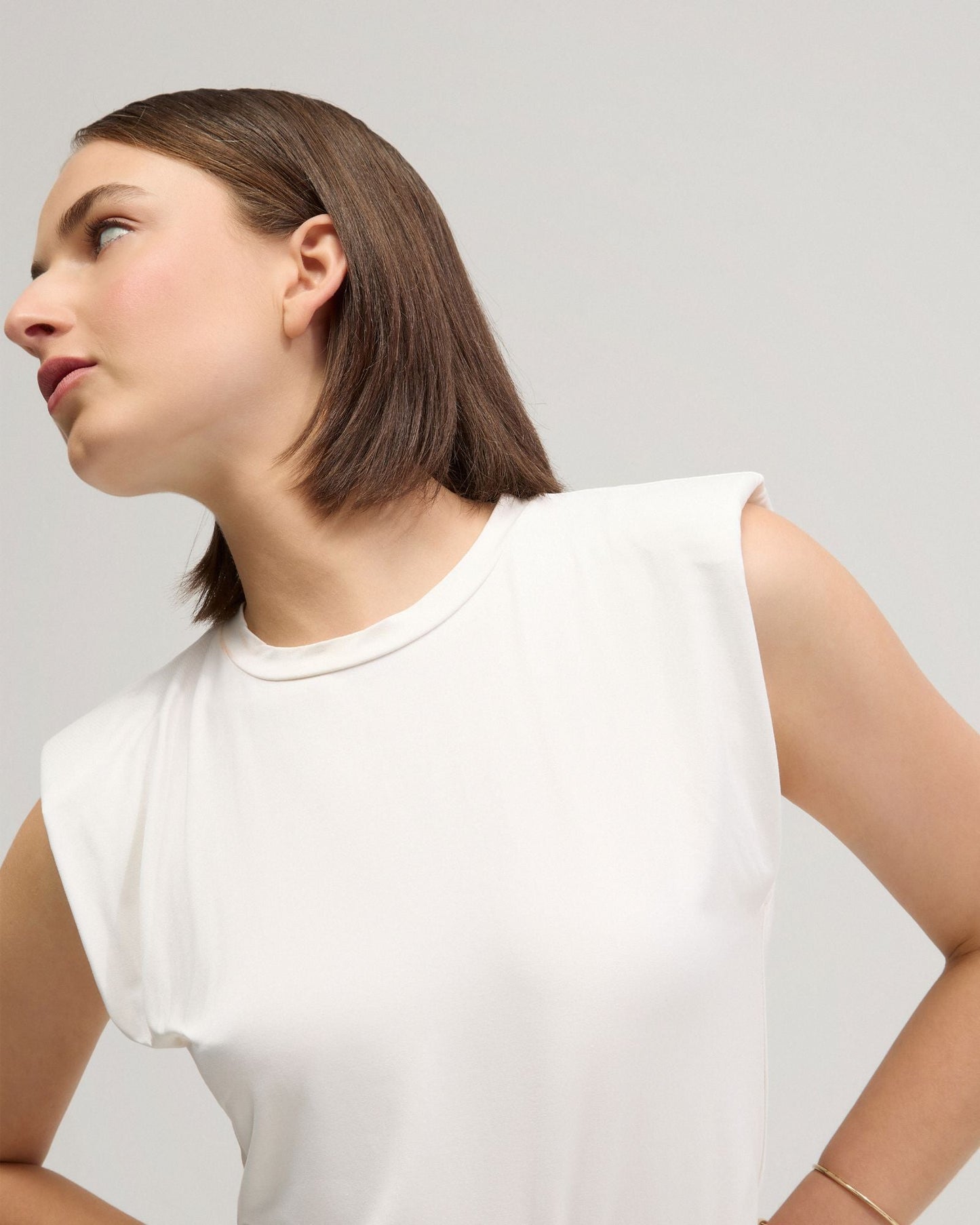 Sabrina Crop Jersey Top