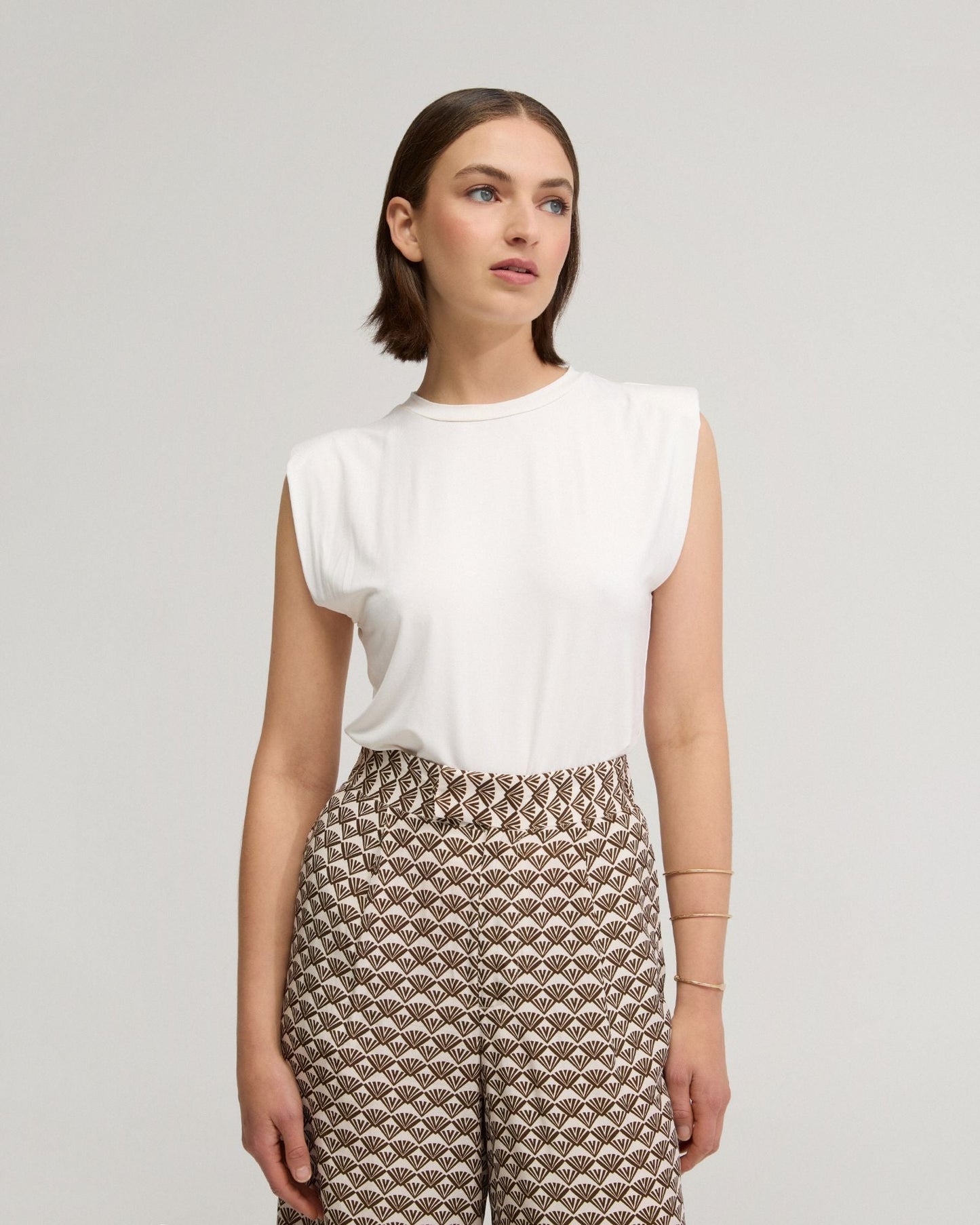 Sabrina Crop Jersey Top