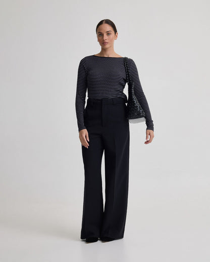 Erin Striped Boatneck Knit