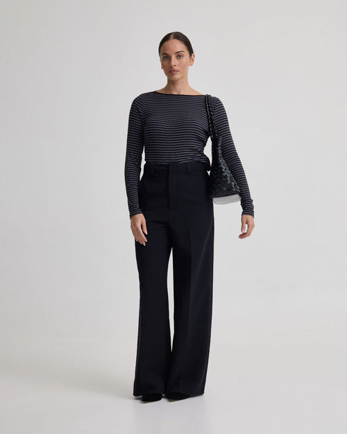 Erin Striped Boatneck Knit