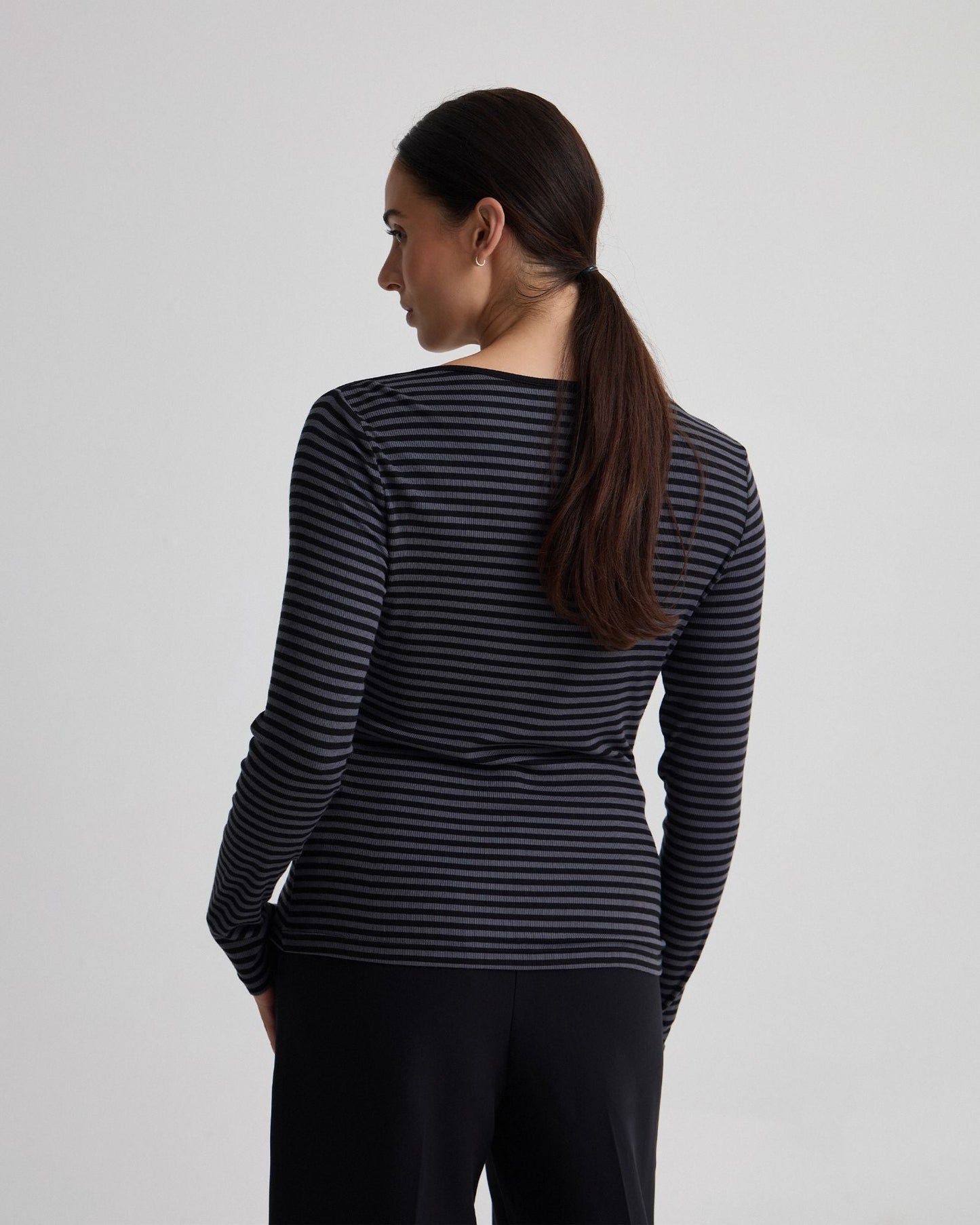 Erin Striped Boatneck Knit
