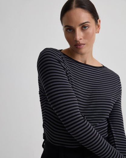 Erin Striped Boatneck Knit