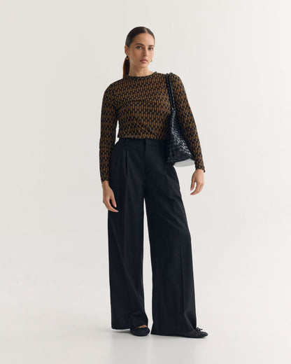 Camilla Printed Mesh Top