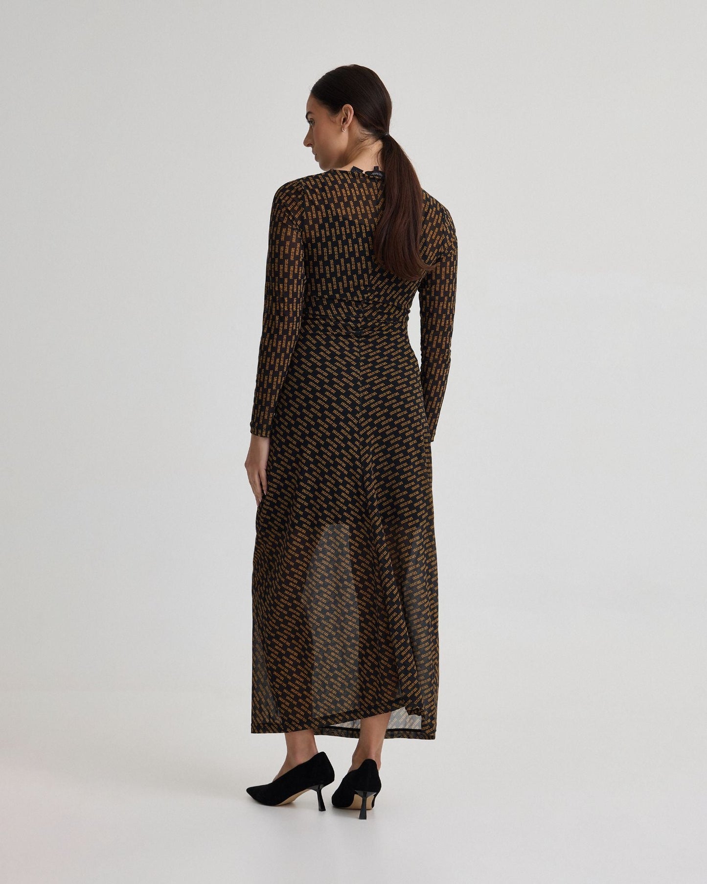 Eve Mesh Printed Dress