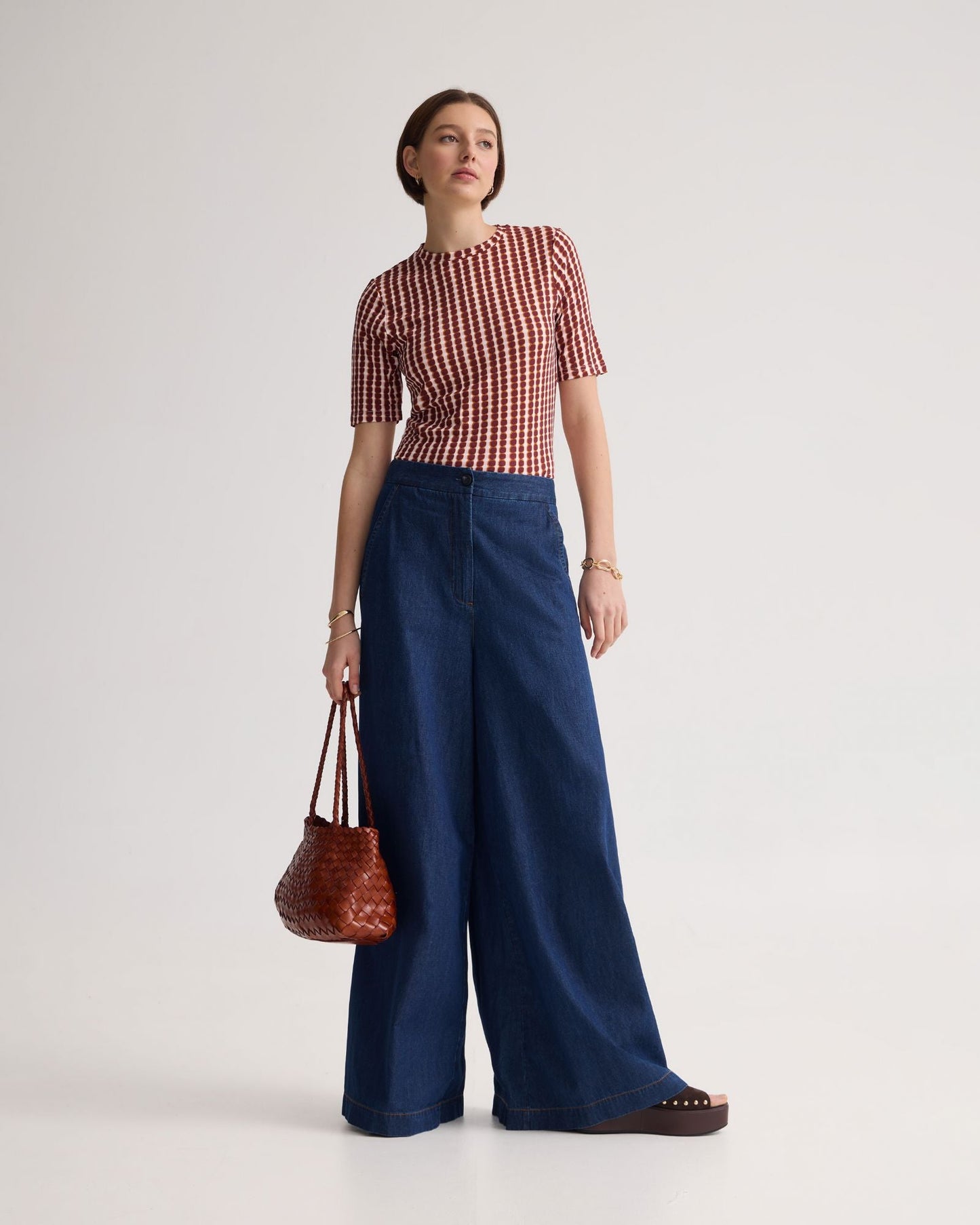 Imogen Printed Jersey Top