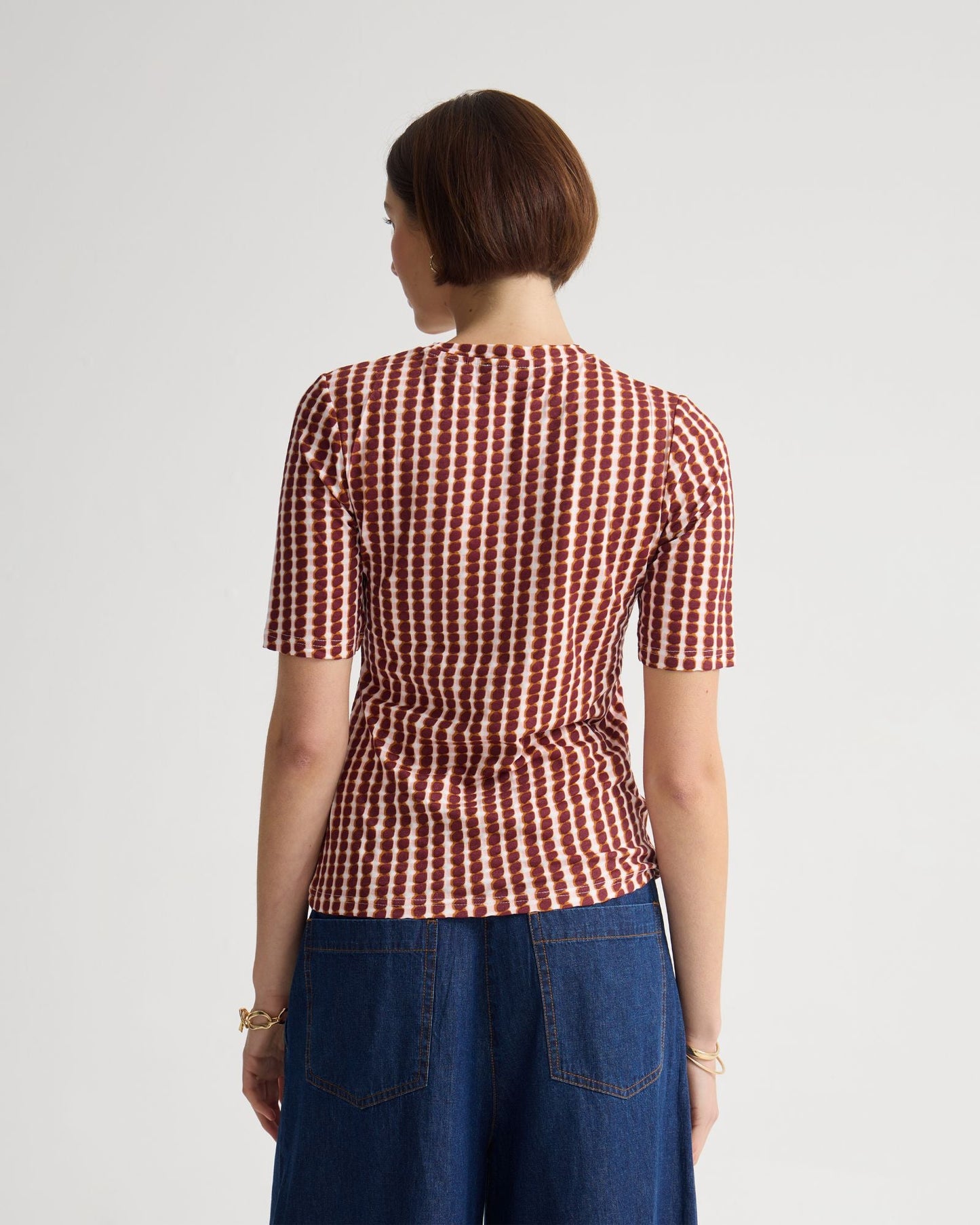 Imogen Printed Jersey Top