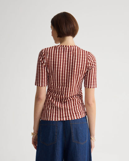 Imogen Printed Jersey Top