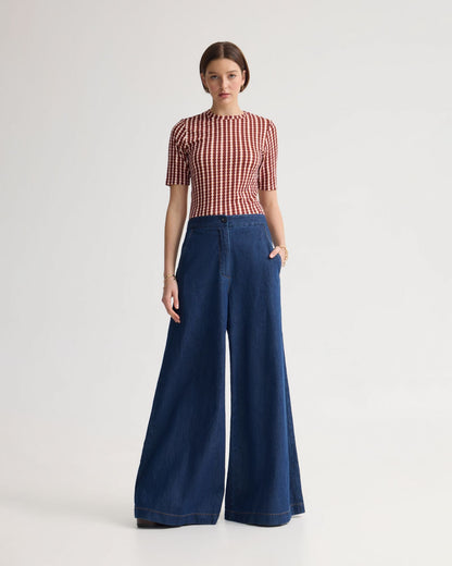 Imogen Printed Jersey Top