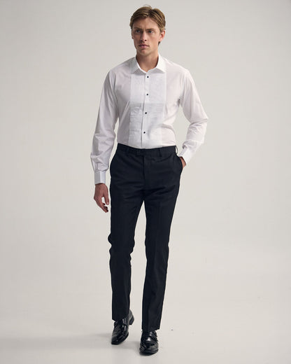Dinner Shirt With Front Pleats