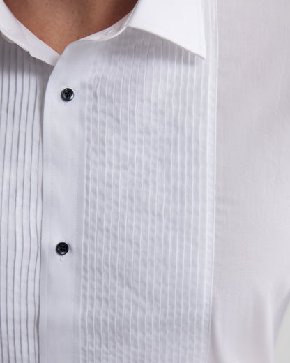 Dinner Shirt With Front Pleats