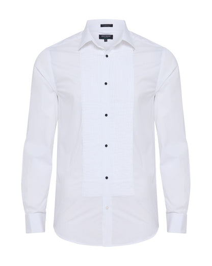 Dinner Shirt With Front Pleats