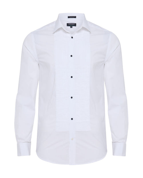 Dinner Shirt With Front Pleats