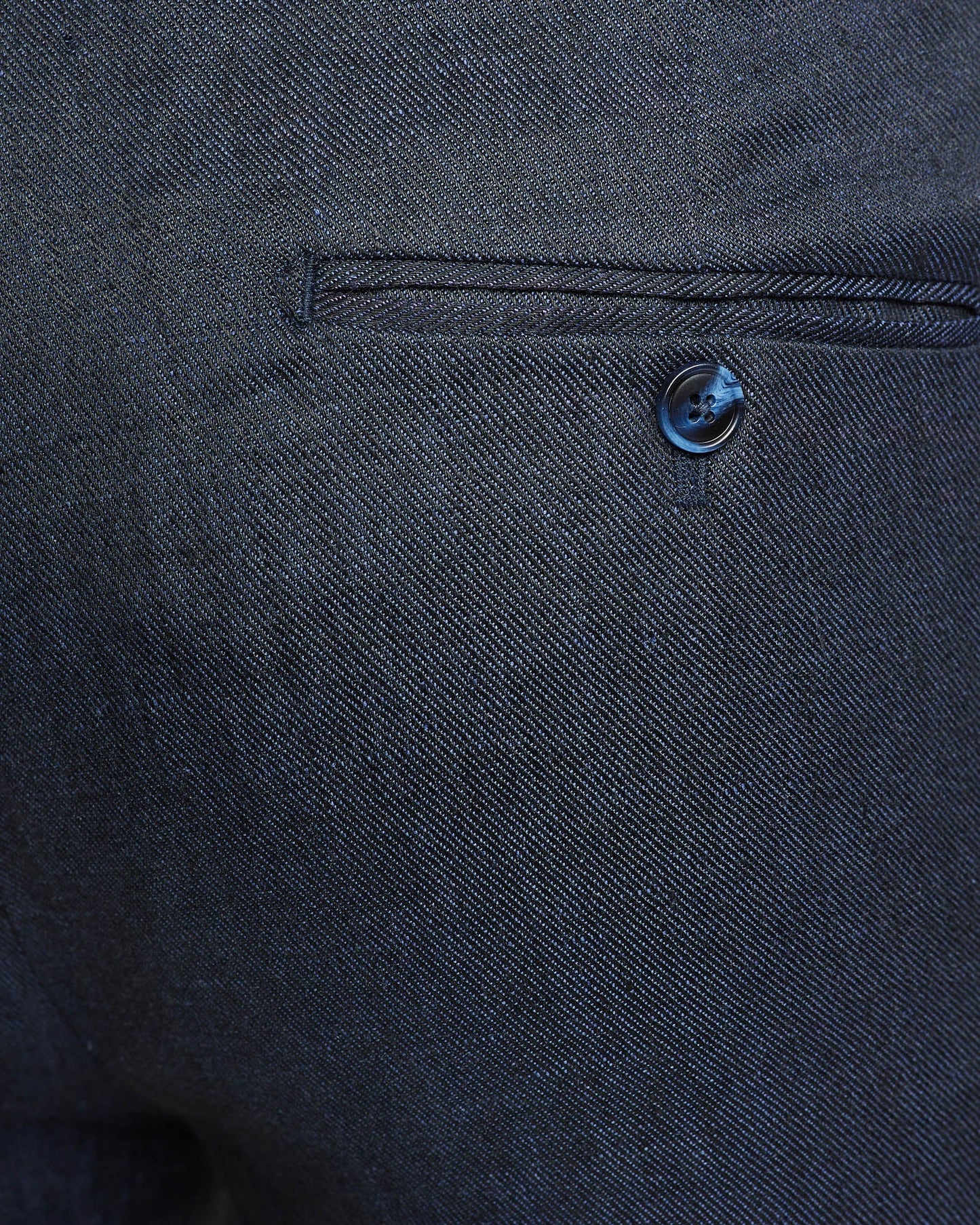 Folded Cuff Linen Trousers