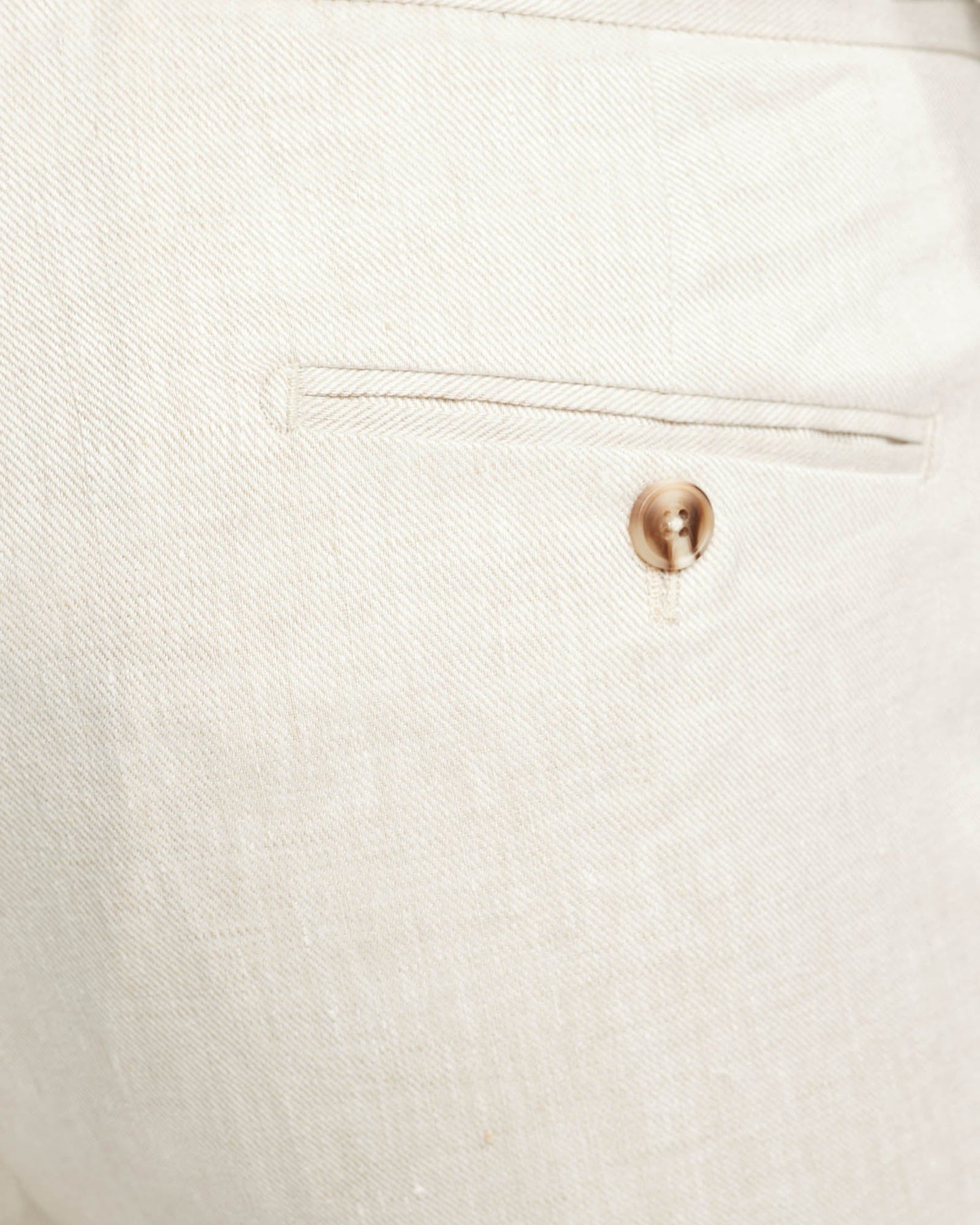Folded Cuff Linen Trousers