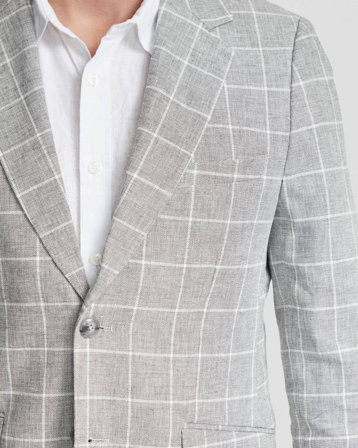 Blake Linen Blend Check Blazer