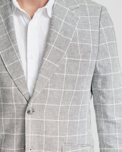 Blake Linen Blend Check Blazer