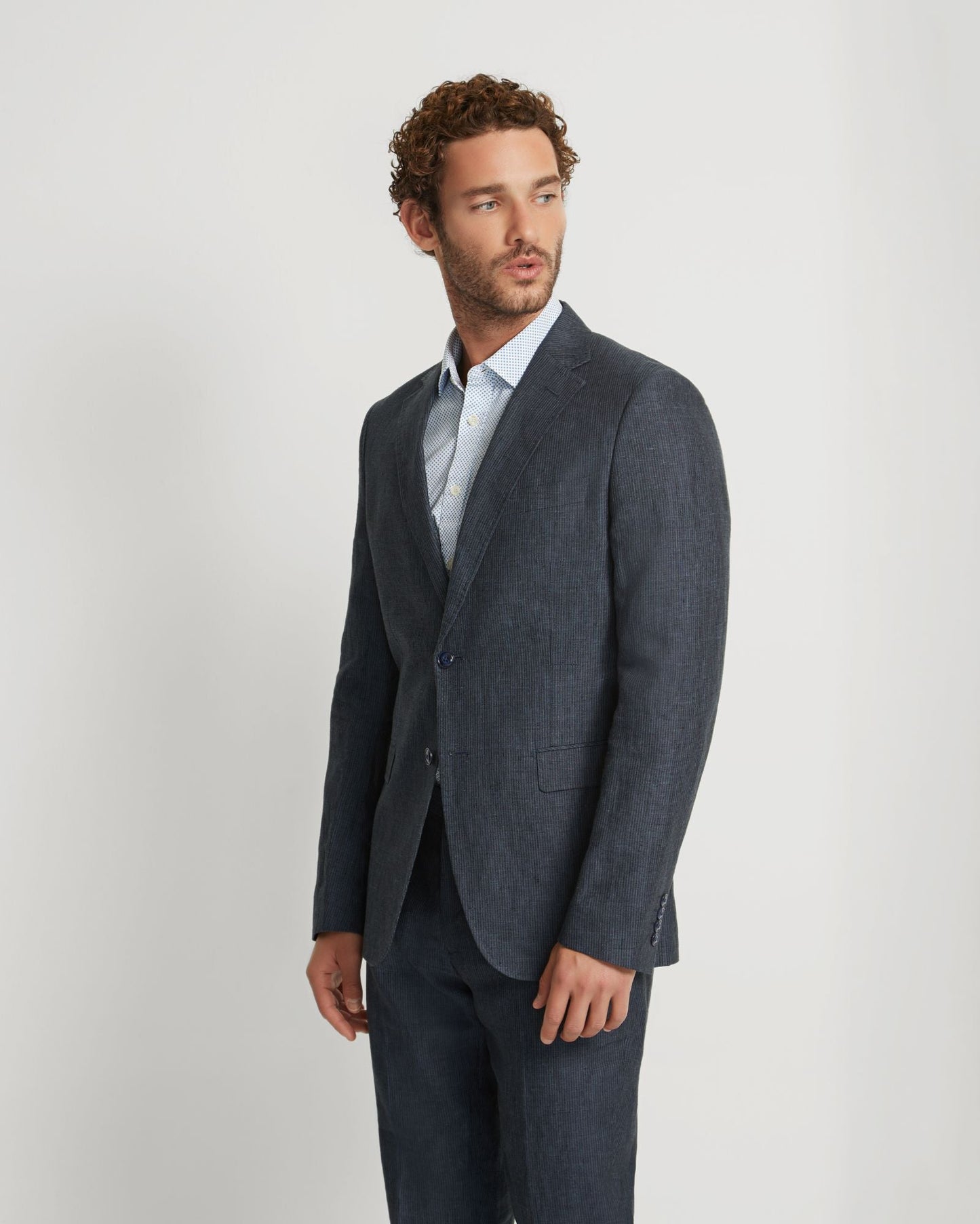 Byron Half Lined Linen Jacket