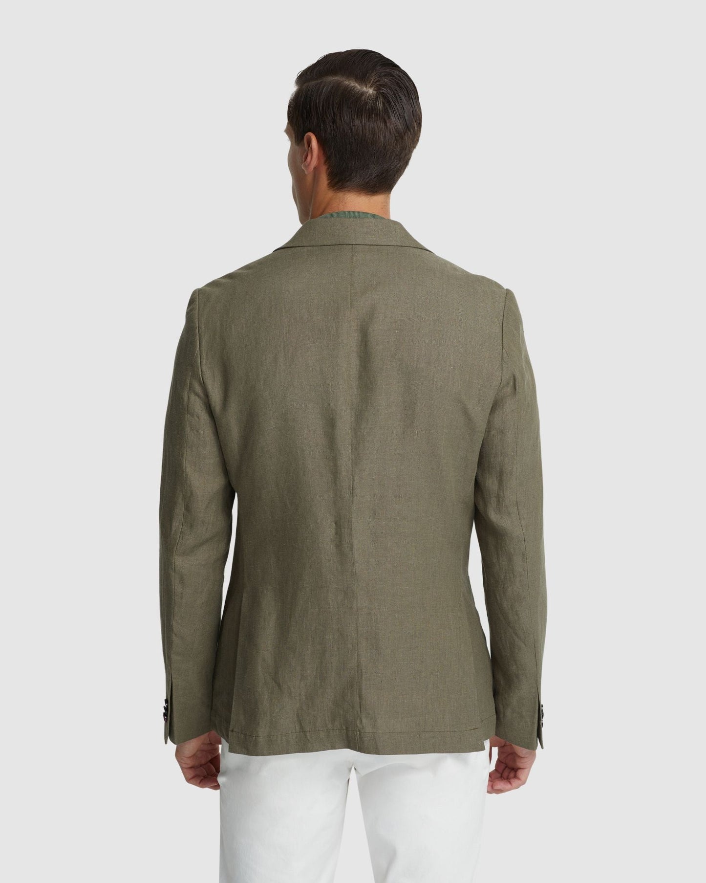 Milton Linen Blazer With Peak Lapel