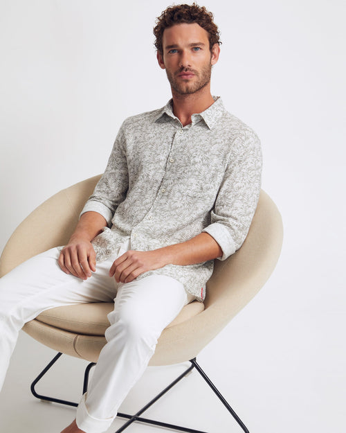 Holloway Linen Blend Printed Shirt