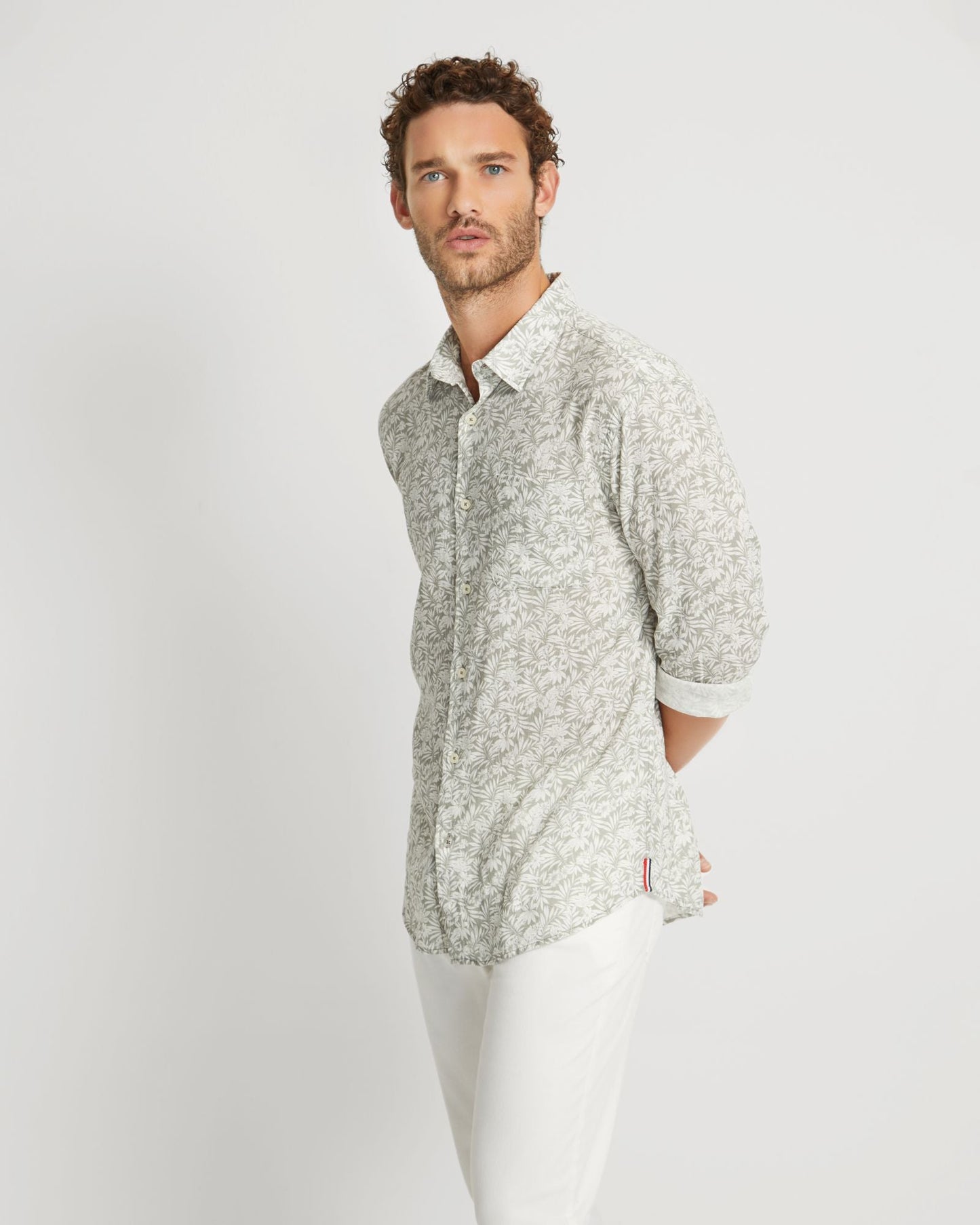 Holloway Linen Blend Printed Shirt