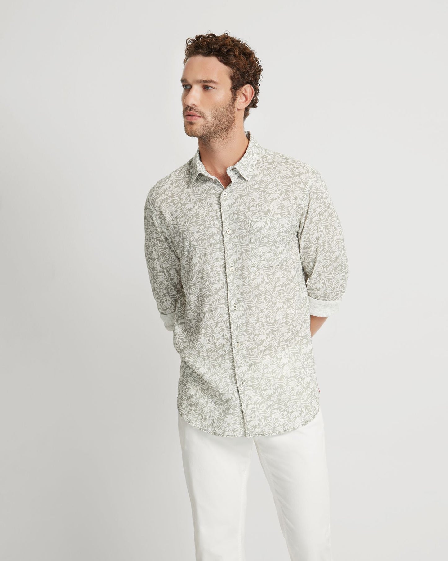 Holloway Linen Blend Printed Shirt