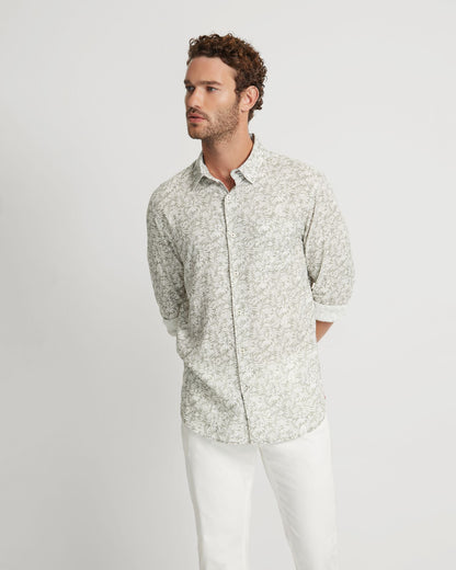 Holloway Linen Blend Printed Shirt