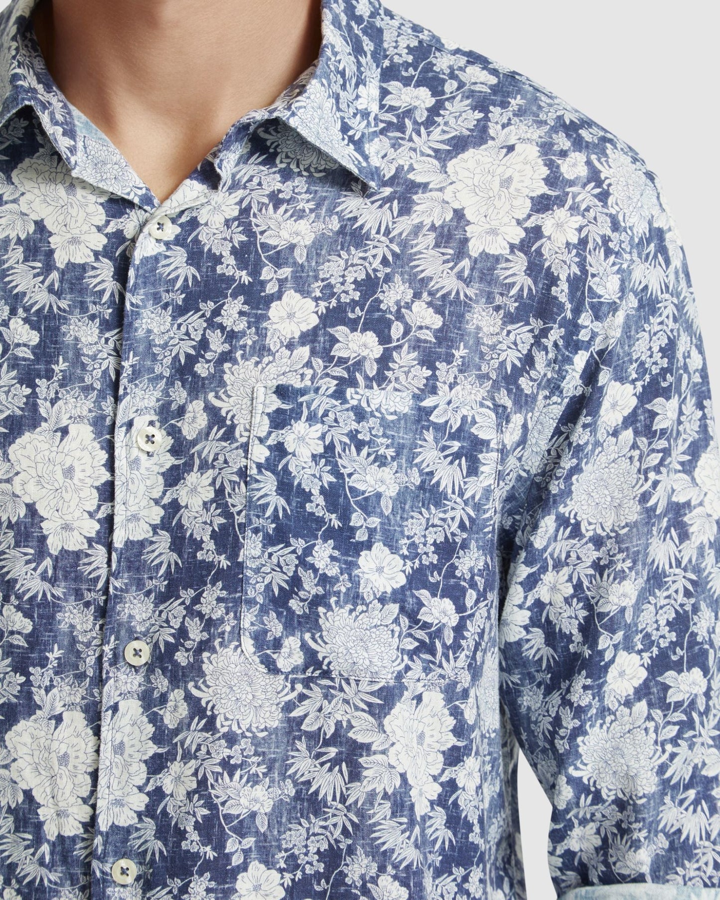 Holloway Linen Blend Printed Shirt