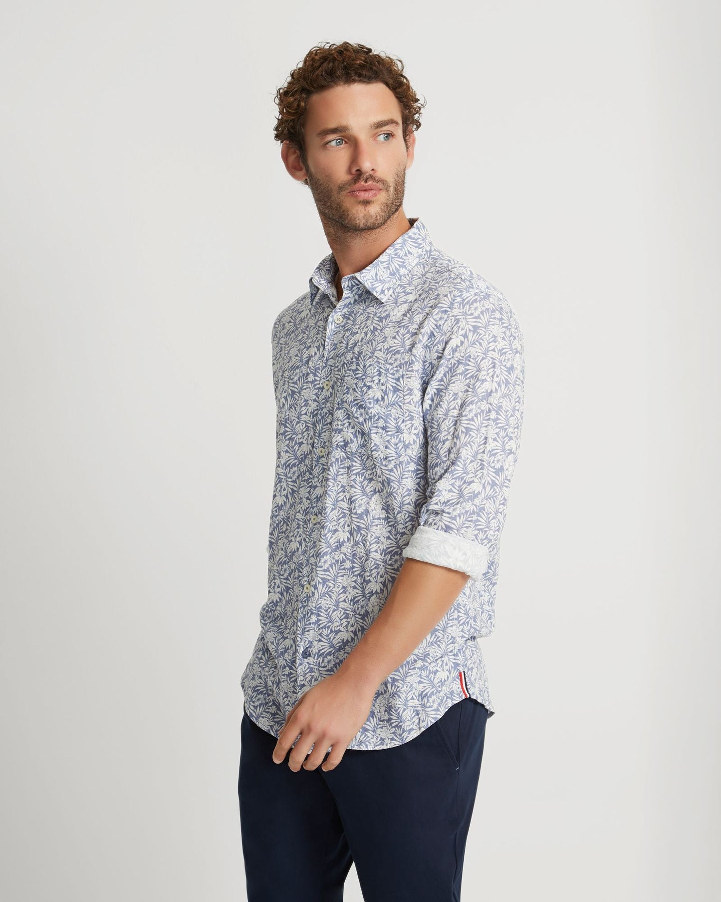 Holloway Linen Blend Printed Shirt